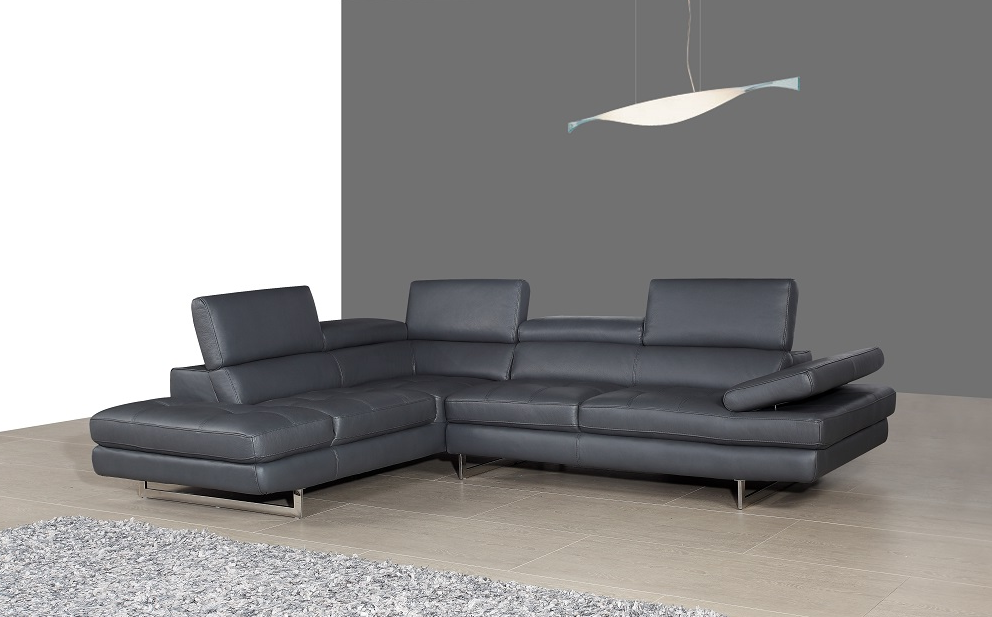 A761 Italian Leather Sectional 