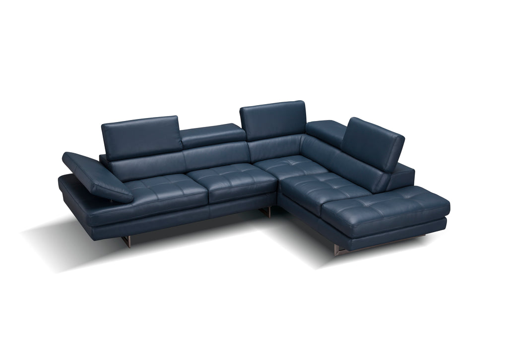 A761 Italian Leather Sectional 