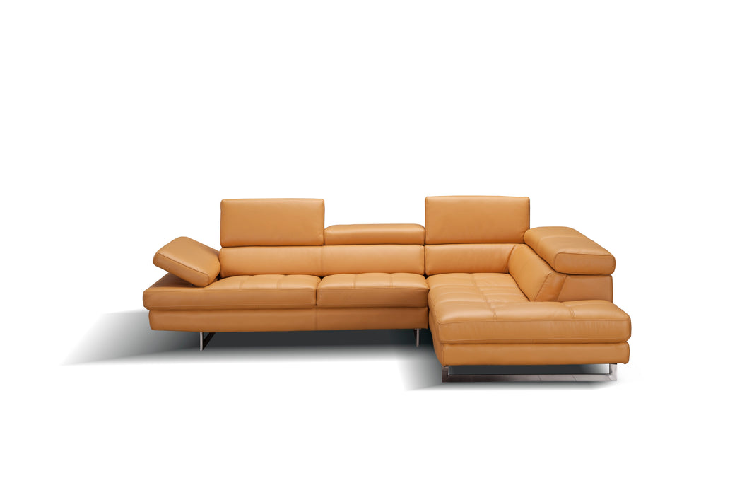 A761 Italian Leather Sectional 