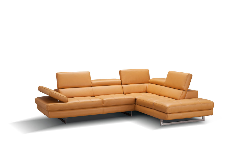 A761 Italian Leather Sectional 