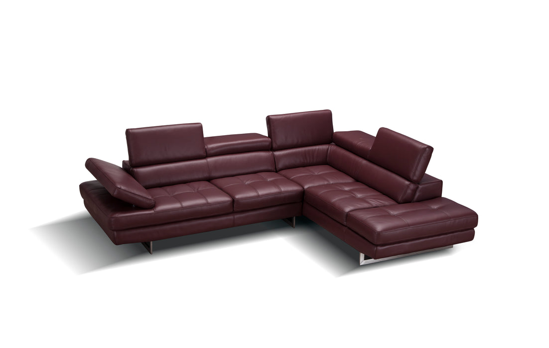 A761 Italian Leather Sectional 