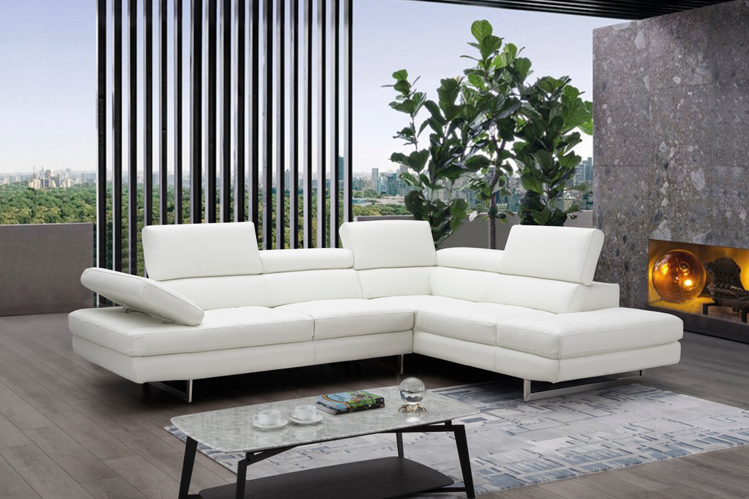 A761 Italian Leather Sectional 