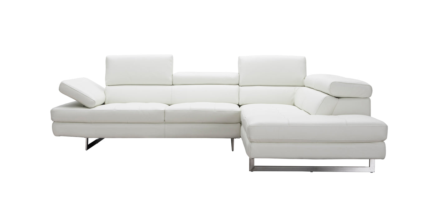 A761 Italian Leather Sectional 