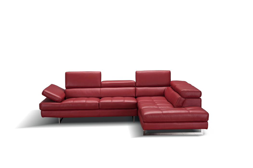 A761 Italian Leather Sectional 