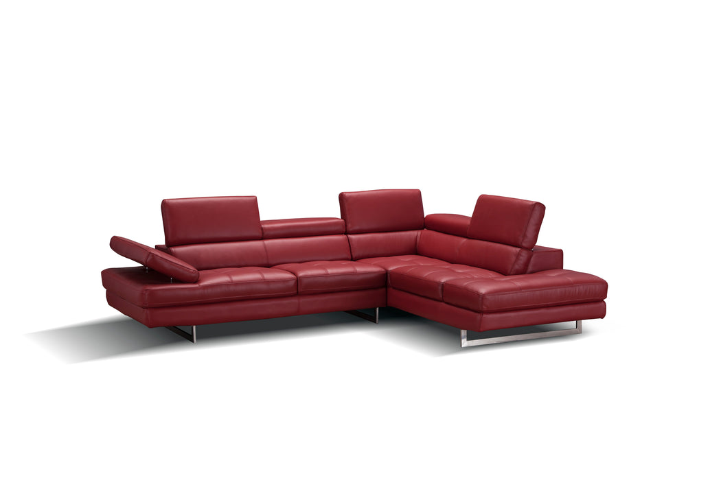 A761 Italian Leather Sectional 