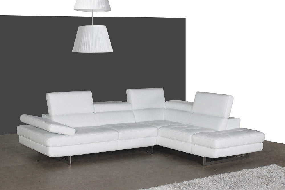 A761 Italian Leather Sectional 