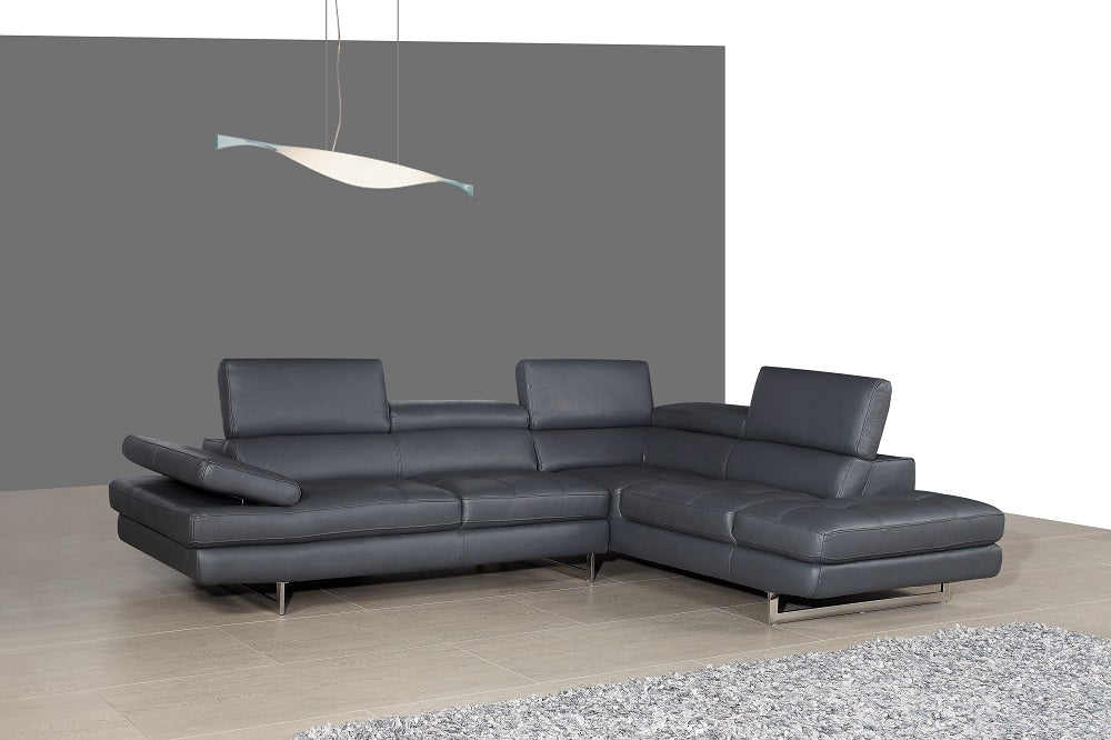 A761 Italian Leather Sectional 