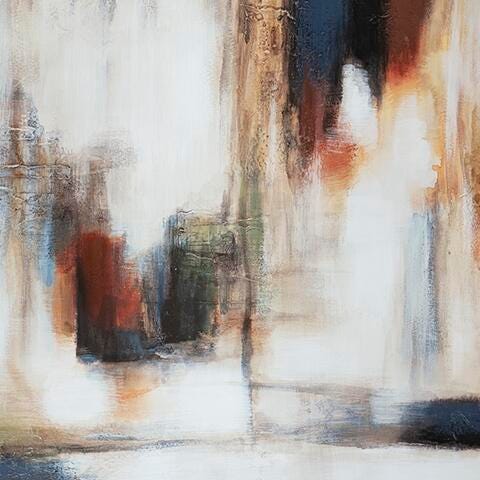 Pigeonford Wall Art - White;Orange;Yellow;Blue;Brown/Beige;Red/Burgundy