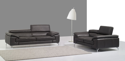 A973 Italian Leather Sofa in Grey 17906112-S