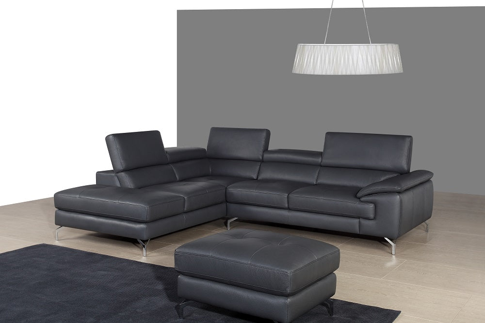 A978B Italian Leather Sectional 