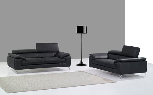 A973 Italian Leather Sofa in Black 17906111-S