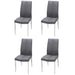 Modern Curved-Back Upholstered Side Chair - 4 per box ABIGAIL-SC-ASH-TX