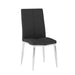 Modern Curved-Back Upholstered Side Chair - 4 per box ABIGAIL-SC-BLK
