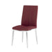 Modern Curved-Back Upholstered Side Chair - 4 per box ABIGAIL-SC-RED