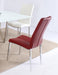 Modern Curved-Back Upholstered Side Chair - 4 per box ABIGAIL-SC-RED