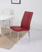 Modern Curved-Back Upholstered Side Chair - 4 per box ABIGAIL-SC-RED