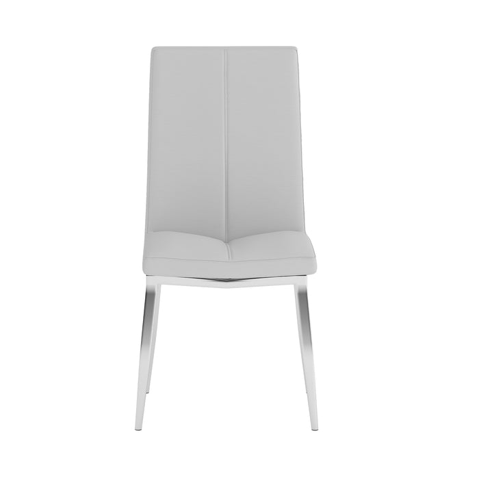 Modern Curved-Back Upholstered Side Chair - 4 per box ABIGAIL-SC-WHT-TX