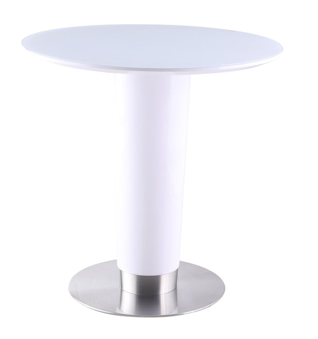 Contemporary Round White Counter Table AGNES-CNT-WHT