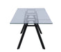 Extendable Glass Dining Table AIDA-DT