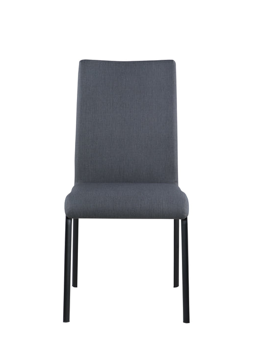 Contemporary Contour-Back Side Chair - 4 per box AIDA-SC-ASH