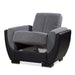 Ottomanson Armada Air Collection Upholstered Convertible Armchair with Storage