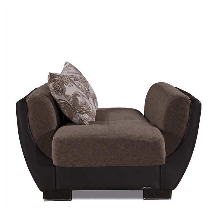 Ottomanson Armada Air Collection Upholstered Convertible Armchair with Storage