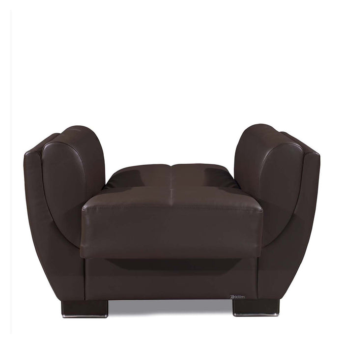 Ottomanson Armada Air Collection Upholstered Convertible Armchair with Storage