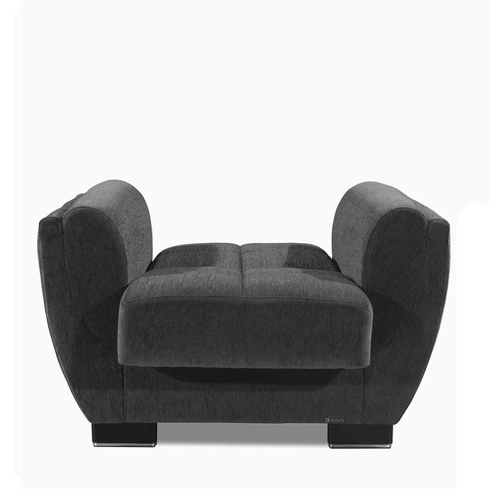 Ottomanson Armada Air Collection Upholstered Convertible Armchair with Storage