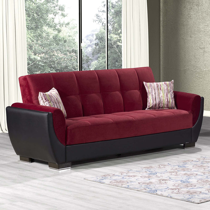 Ottomanson Armada Air Collection Upholstered Convertible Sofabed with Storage