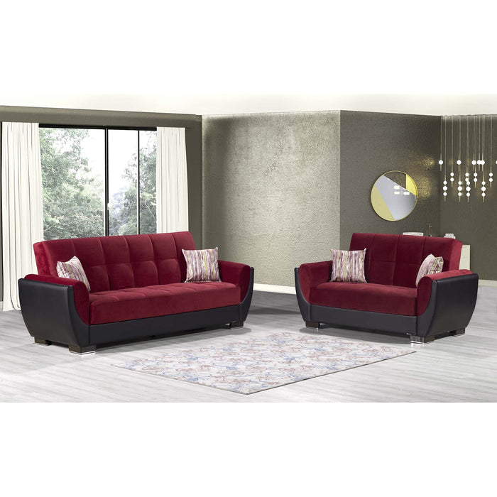 Ottomanson Armada Air Collection Upholstered Convertible Sofabed with Storage