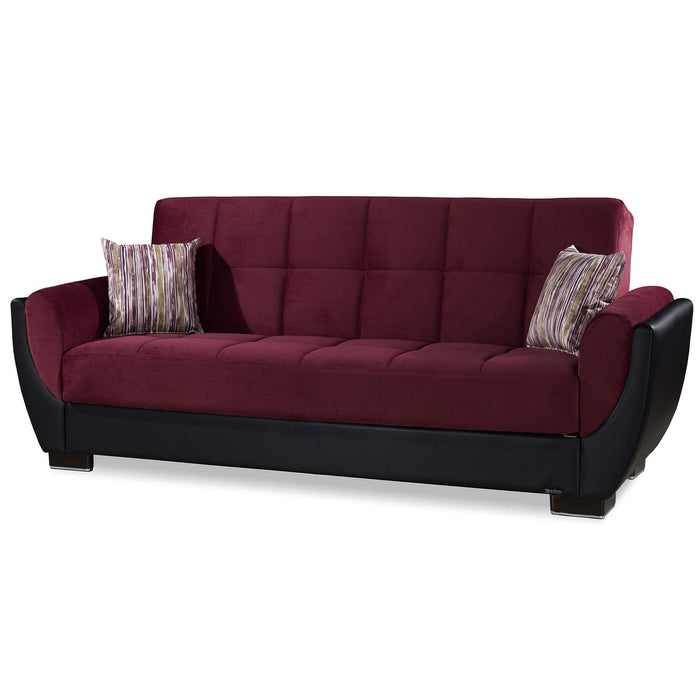 Ottomanson Armada Air Collection Upholstered Convertible Sofabed with Storage