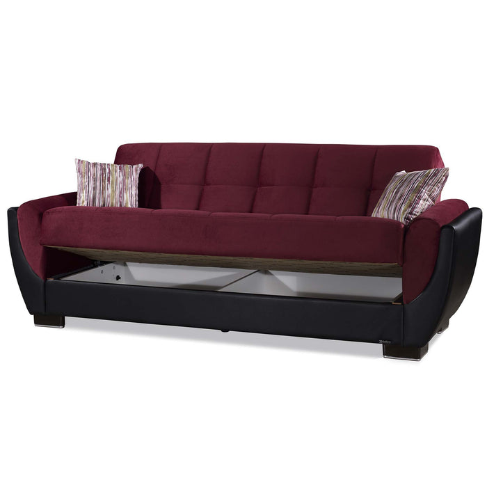 Ottomanson Armada Air Collection Upholstered Convertible Sofabed with Storage