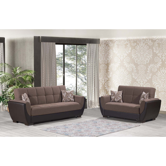 Ottomanson Armada Air Collection Upholstered Convertible Sofabed with Storage