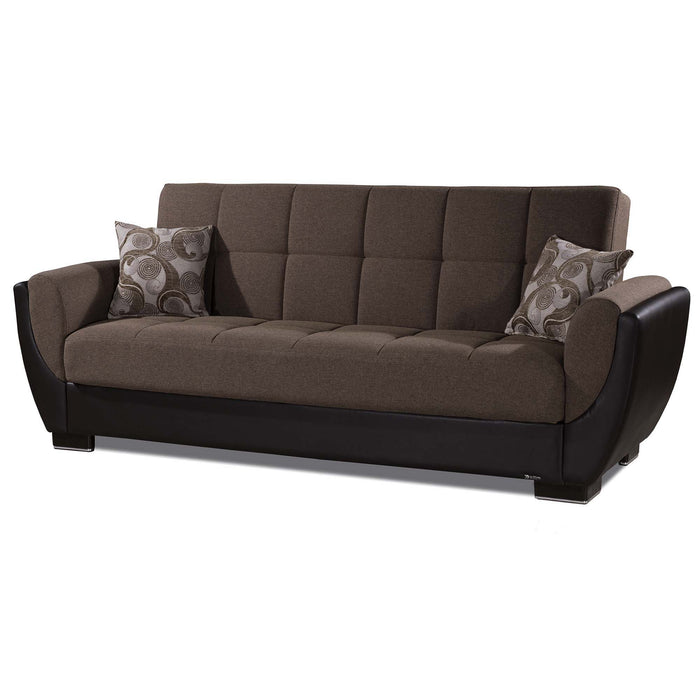 Ottomanson Armada Air Collection Upholstered Convertible Sofabed with Storage