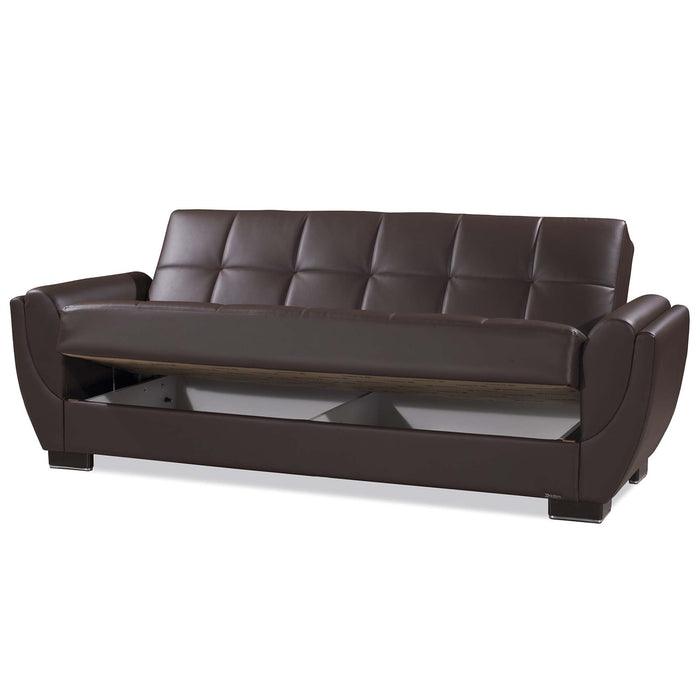 Ottomanson Armada Air Collection Upholstered Convertible Sofabed with Storage