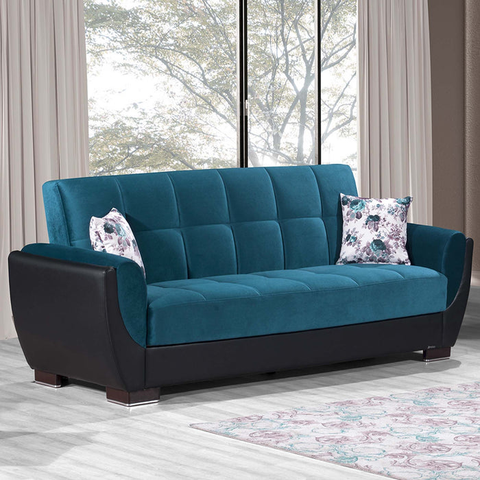 Ottomanson Armada Air Collection Upholstered Convertible Sofabed with Storage