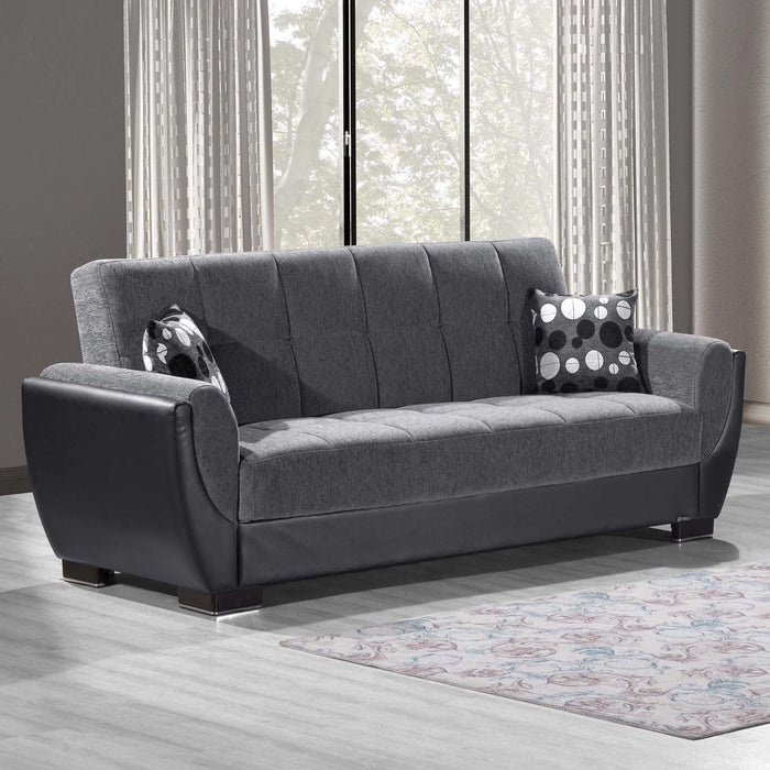 Ottomanson Armada Air Collection Upholstered Convertible Sofabed with Storage