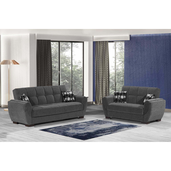 Ottomanson Armada Air Collection Upholstered Convertible Sofabed with Storage