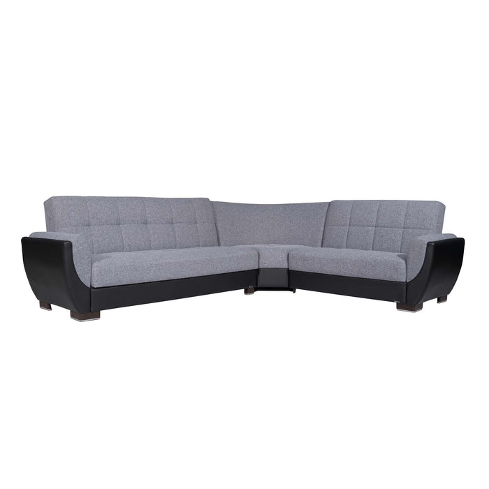 Ottomanson Armada Air Collection Upholstered Convertible Sectional with Storage,  AIR-SEC