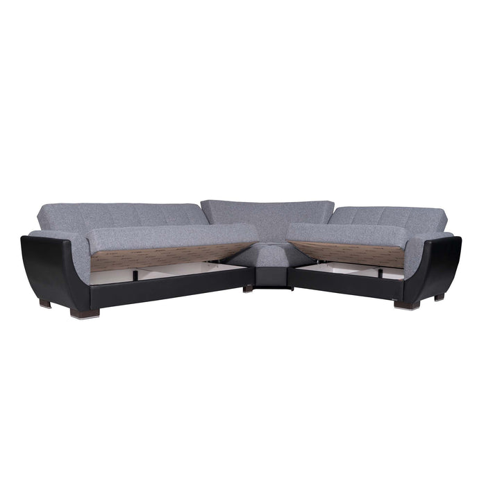 Ottomanson Armada Air Collection Upholstered Convertible Sectional with Storage,  AIR-SEC