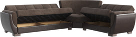 Ottomanson Armada Air Collection Upholstered Convertible Sectional with Storage,  AIR-SEC