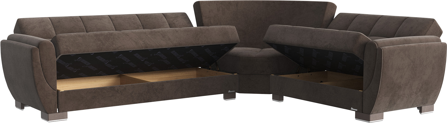 Ottomanson Armada Air Collection Upholstered Convertible Sectional with Storage,  AIR-SEC