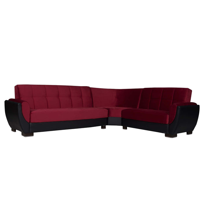 Ottomanson Armada Air Collection Upholstered Convertible Sectional with Storage,  AIR-SEC