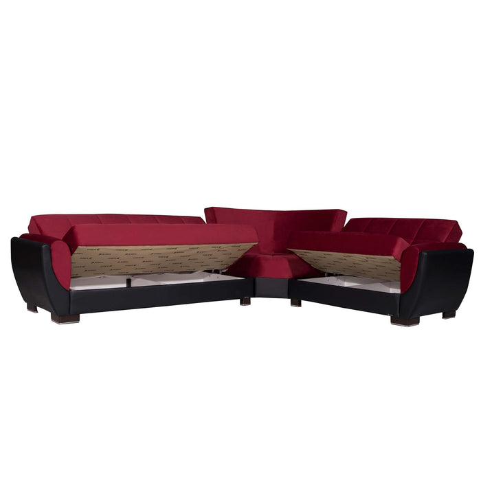 Ottomanson Armada Air Collection Upholstered Convertible Sectional with Storage,  AIR-SEC