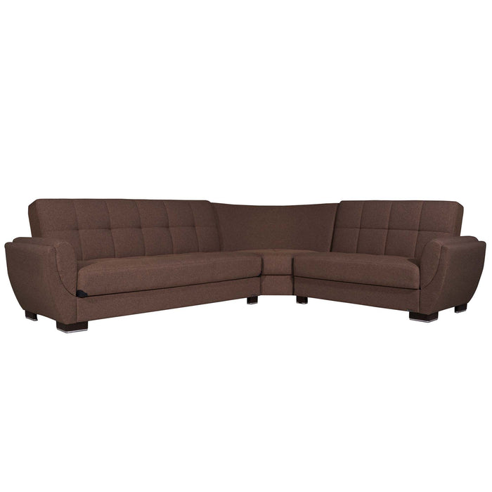 Ottomanson Armada Air Collection Upholstered Convertible Sectional with Storage,  AIR-SEC