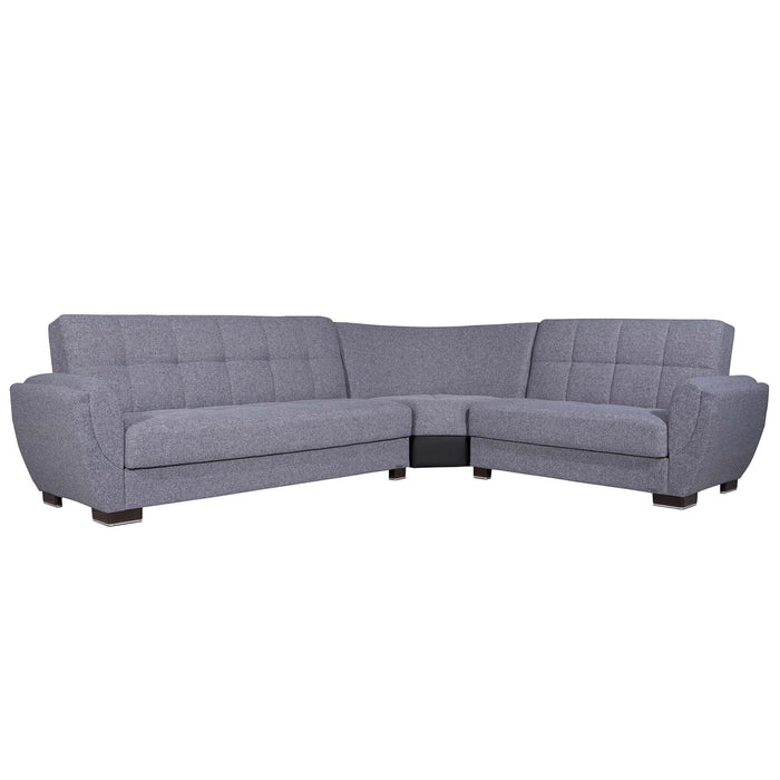 Ottomanson Armada Air Collection Upholstered Convertible Sectional with Storage,  AIR-SEC