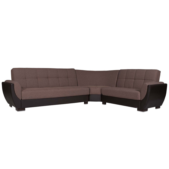 Ottomanson Armada Air Collection Upholstered Convertible Sectional with Storage,  AIR-SEC