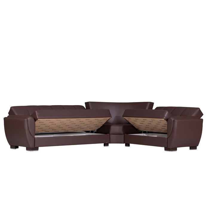 Ottomanson Armada Air Collection Upholstered Convertible Sectional with Storage,  AIR-SEC