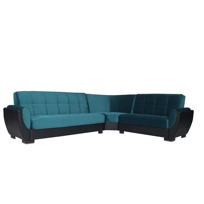 Ottomanson Armada Air Collection Upholstered Convertible Sectional with Storage,  AIR-SEC