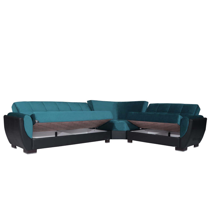 Ottomanson Armada Air Collection Upholstered Convertible Sectional with Storage,  AIR-SEC